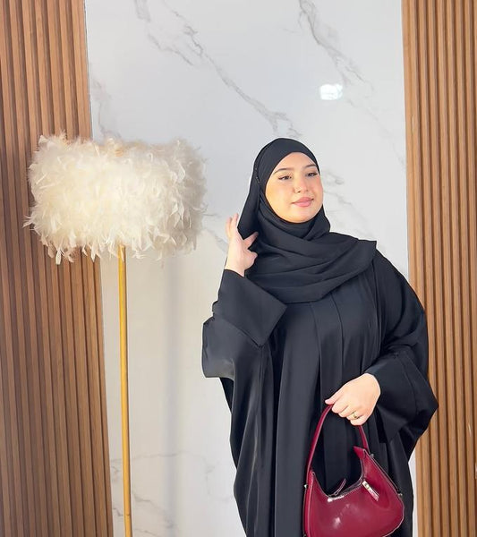 عباية قمر بثوب الكريب
